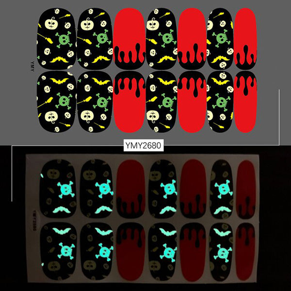 Spooktacular Glow In The Dark Nail Stickers
