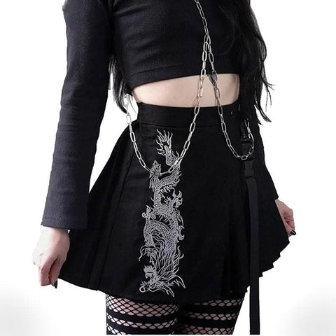 Vintage Black Gothic Skirt