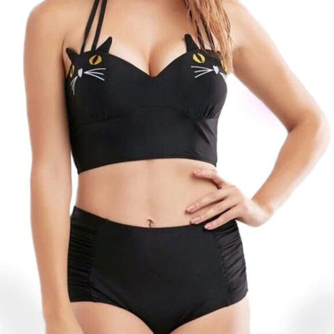 Black Cat Inspired Swimsuit
