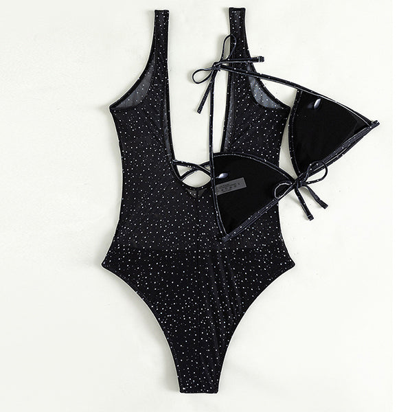 Hello Witch Swimsuit With Bikini Top