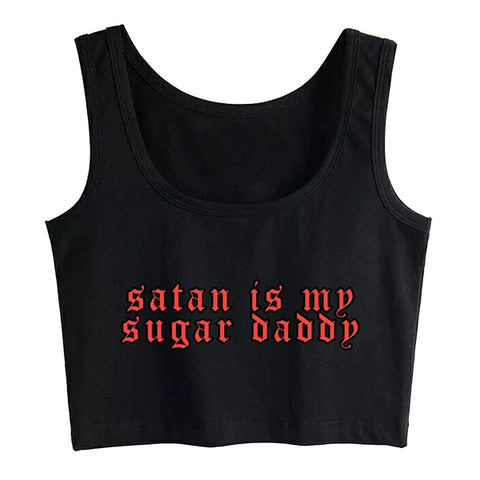Satan Sugar Daddy Crop Top