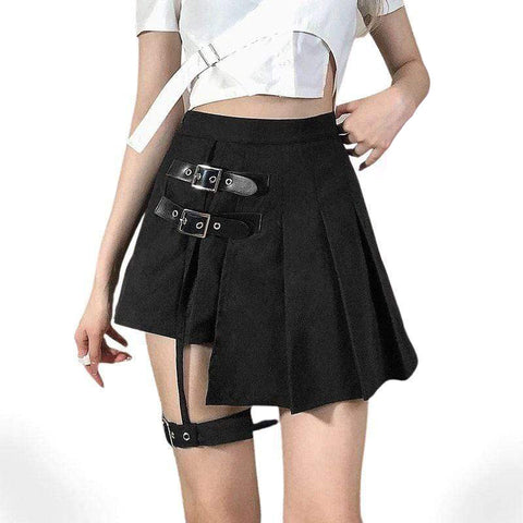 Expulsion Pleated Mini Skirt