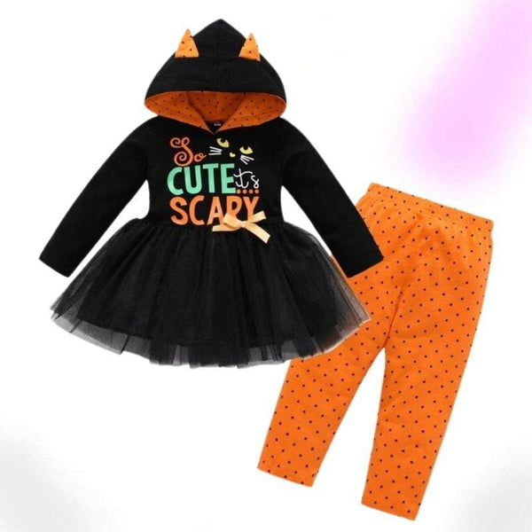Cute & Scary Cat Halloween Outfit