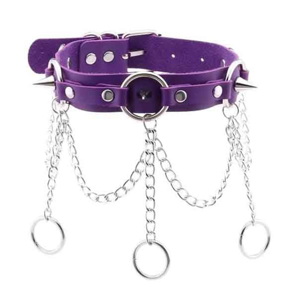 Chain of Guilt Leather Choker