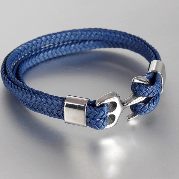 Anchorman Leather Bracelet
