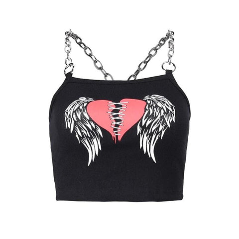 Stitched Heart Crop Top