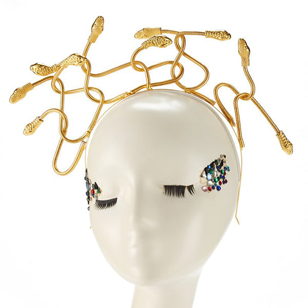 Medusa Golden Snake Headband