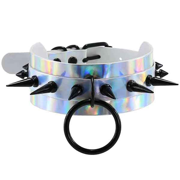 Sharpy Holographic Choker Necklace