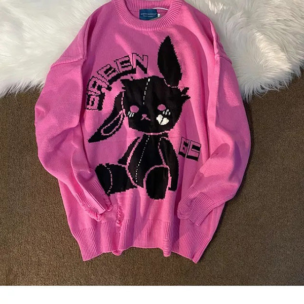 Bad Bunny Knitted Sweater