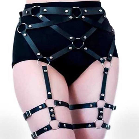 Gothic Punk Harness Body Belts