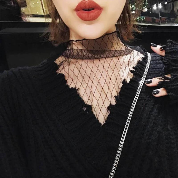 Lolita Sheer Gothic Shirt