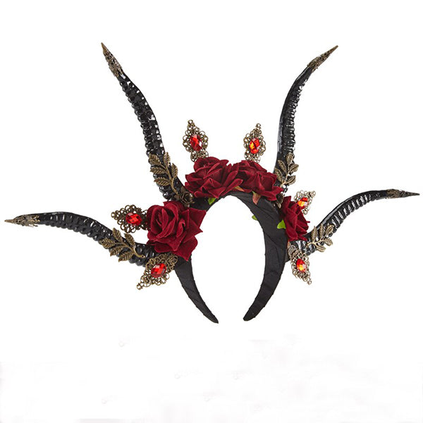 Gothic Antelope Horn Headdress