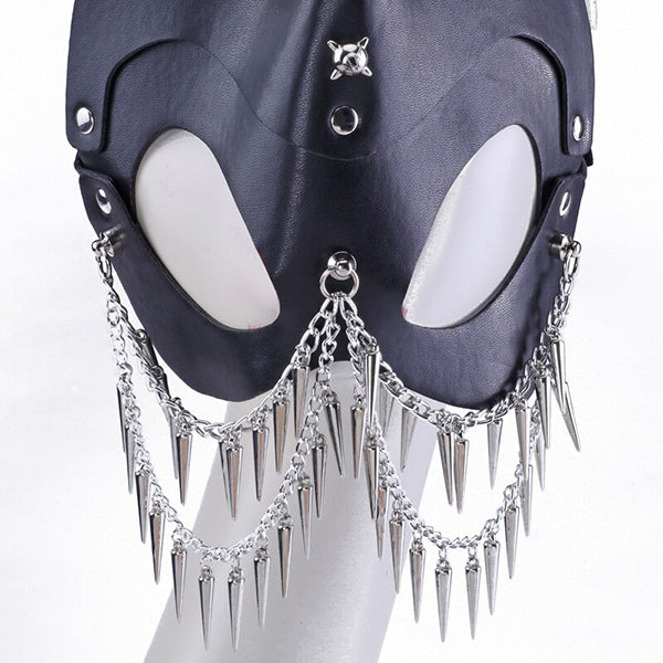 Black Rabbit Leather Steampunk Mask