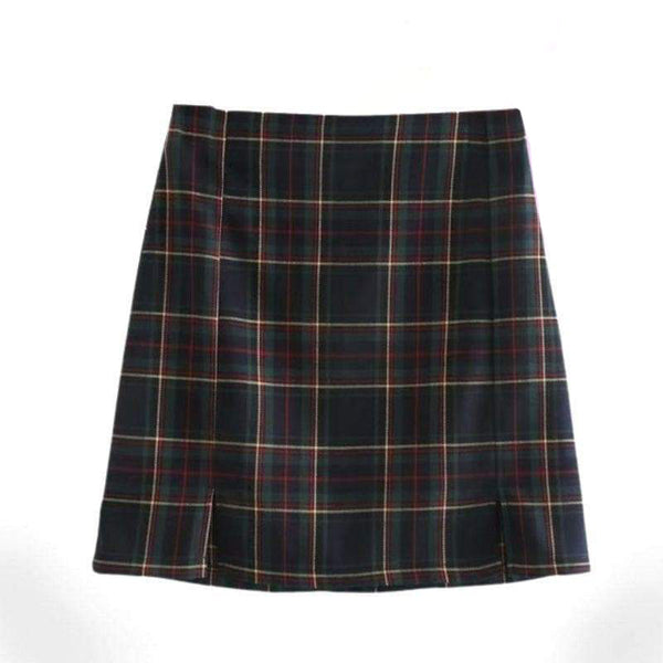 Detention Chic Plaid Mini Skirt