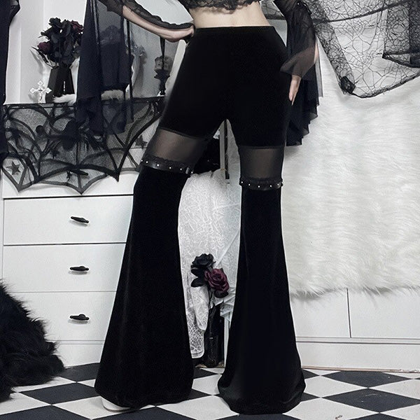 Dark Vixen Velvet Flare Pants
