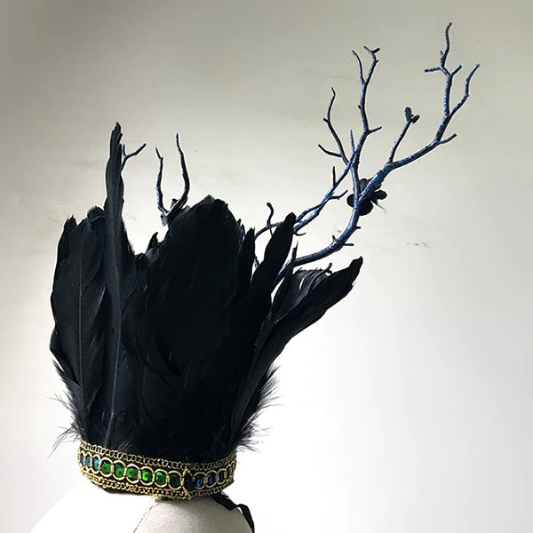 Woodland Feather Crown Headband