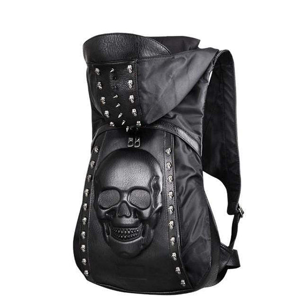 Dark Skull Hoodie Backpack