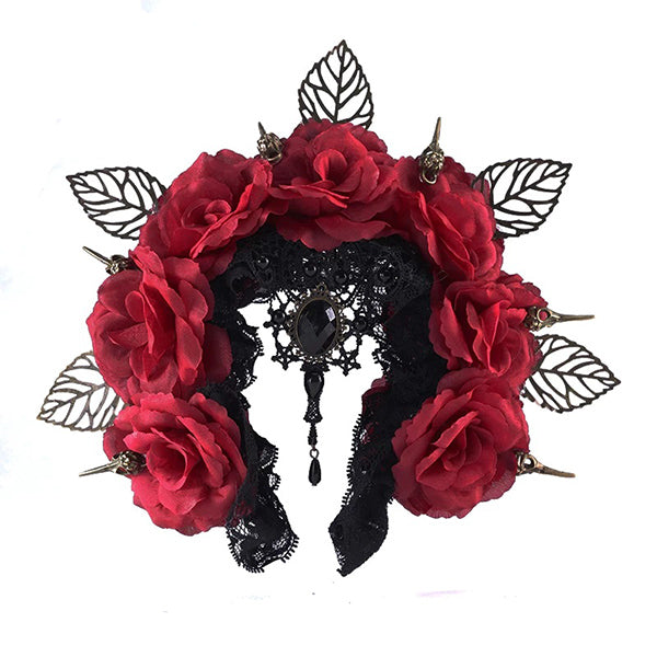 Dark Queen Gothic Head Wreath