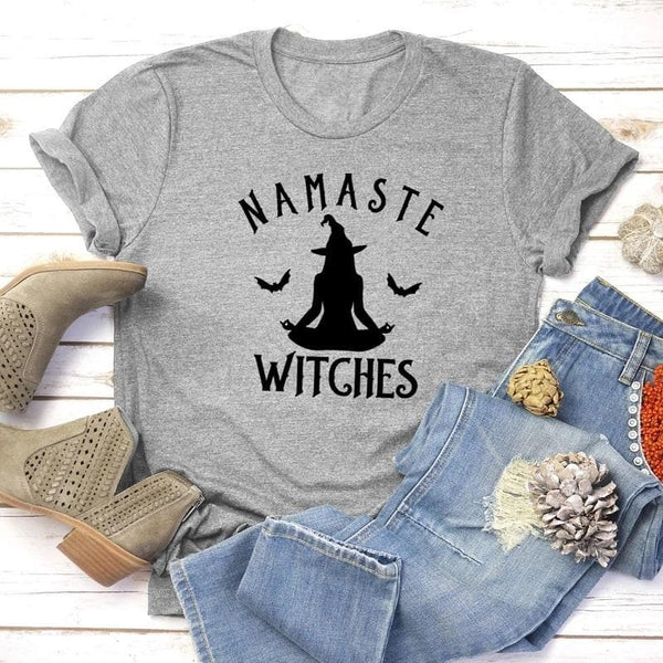 Namaste Witches Cotton Gothic Shirt