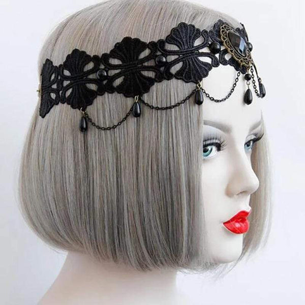 Aurora Punk Vintage Lace Headband