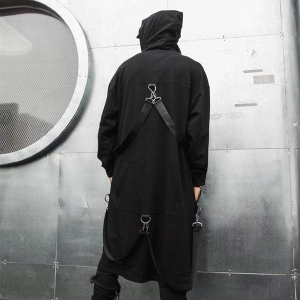 Blackout Streetwear Trench Coat
