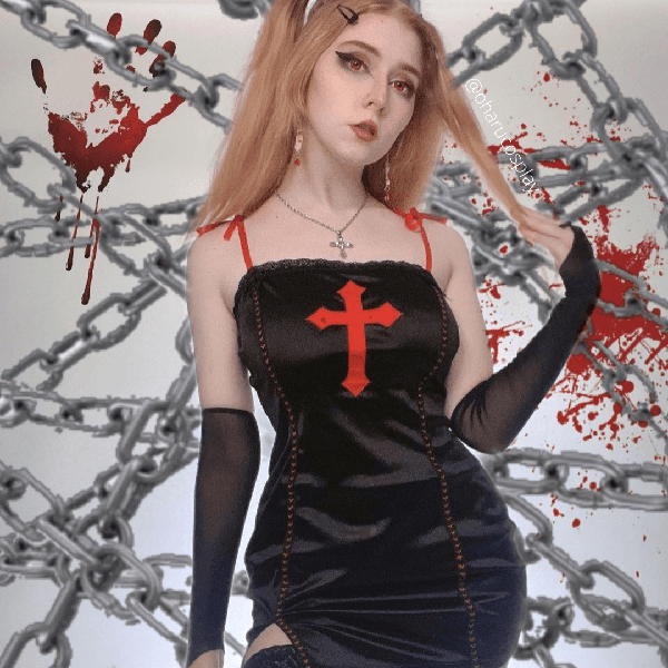 Blood Cross Vintage Mini Dress