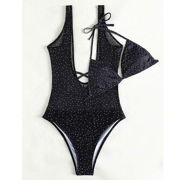 Hello Witch Swimsuit With Bikini Top