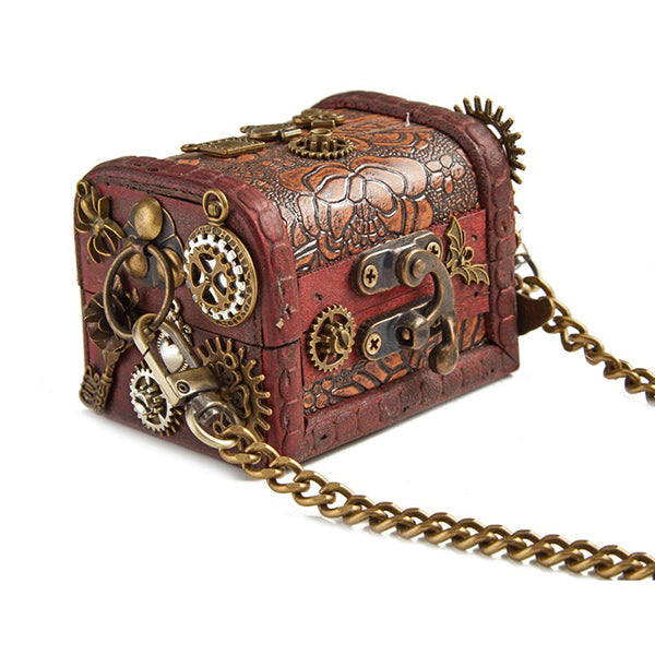 Wooden Treasure Box Mini Bag