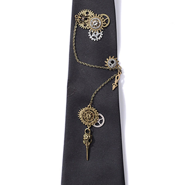 Steampunk Gothic Gear Necktie