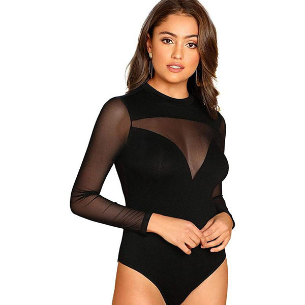 Missguided Black Sexy Bodysuit