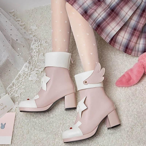 Mori Girl Vintage Ankle Boots