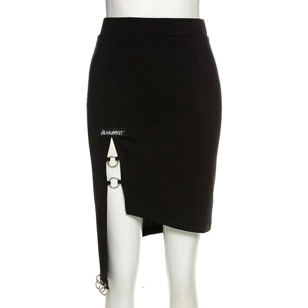 Morgana Black Pencil Skirt