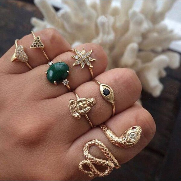 Bohemia Vintage Style Ring Sets