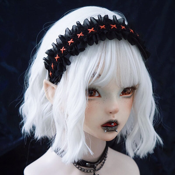 Domina Black Lace Headband