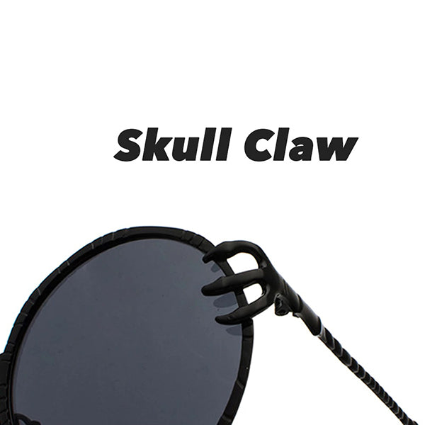 Skull Claw Round Sunglasses