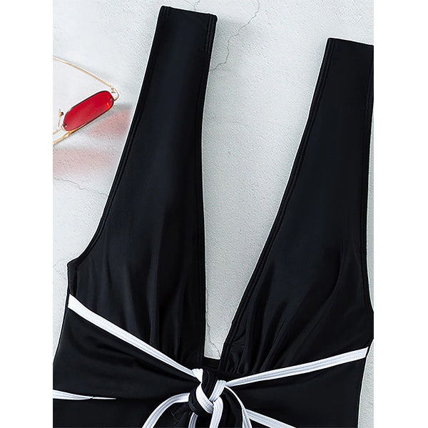 Deep Illusions Bowknot Swimsuit