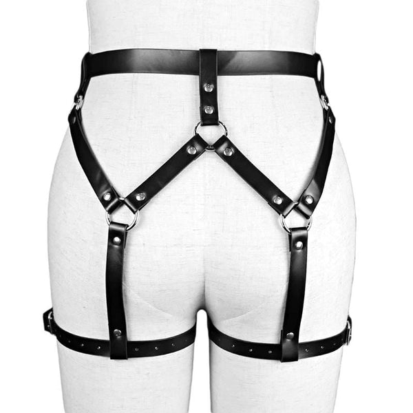 Faux Leather Bubble But Harness