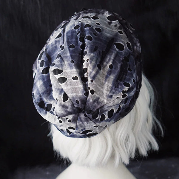 Spider Distressed Slouch Beanie