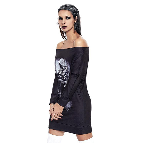 Gothic Skull Pumpkin Dress