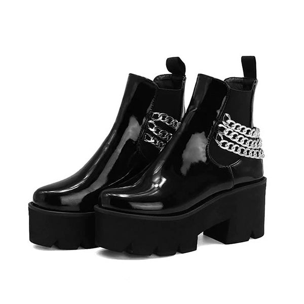 Exclusive Gothic Punk Chain Boots