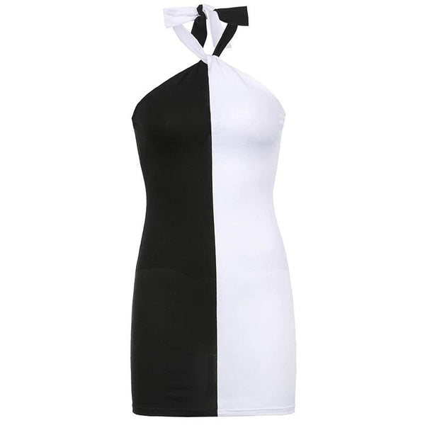 Black & White Bodycon Dress