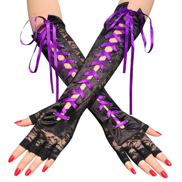 Sexy Gothic Valentine Gloves