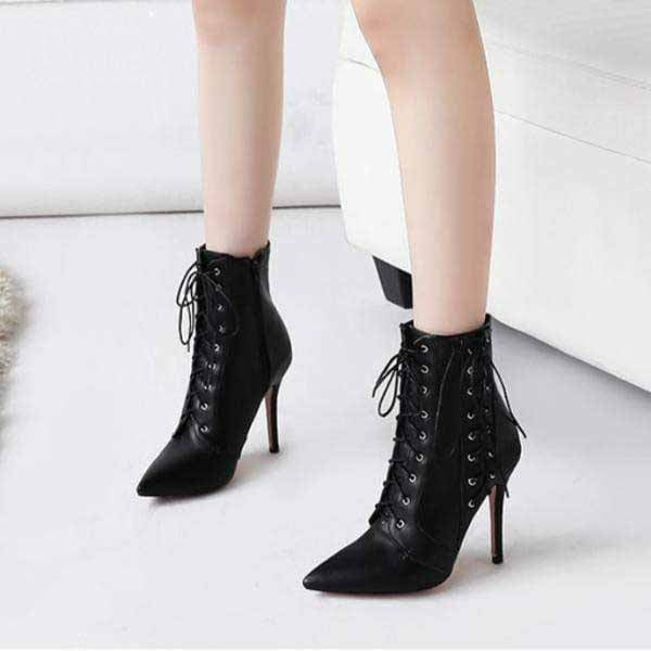 Bewitching Lace-Up Boots