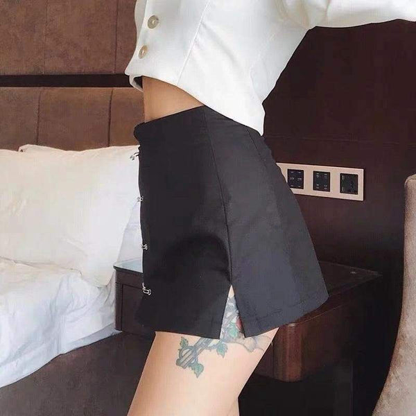 Rehab Girl Goth Mini Skirt