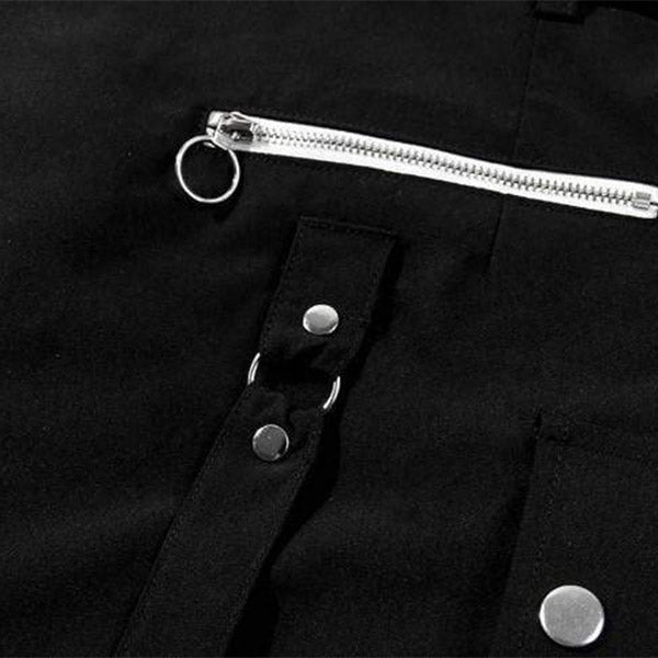Gothic Grunge Zipper Skirt