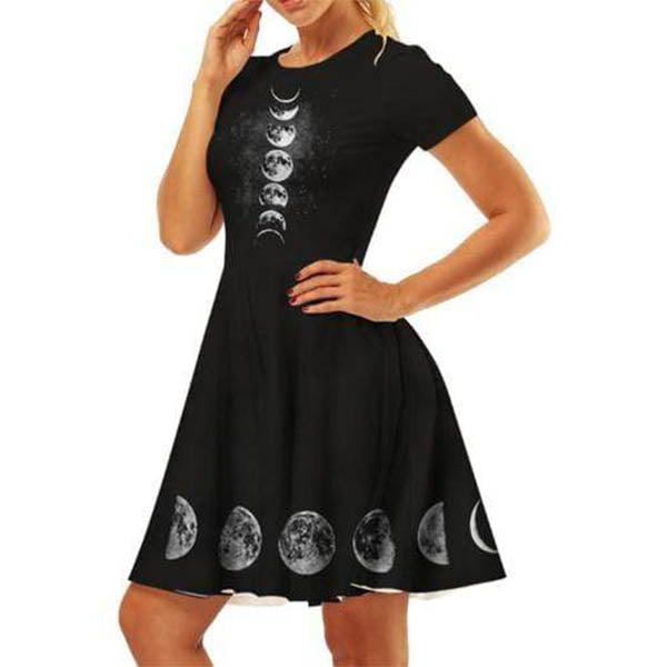 Gothic Witch Moon Dress