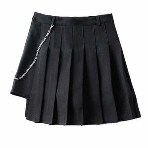 Wicked Scholar Pleated Punk Skirt